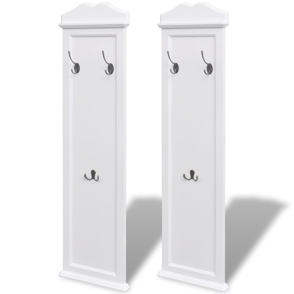 VIDAXL -Beschichtungsregale weiß 2 PCs