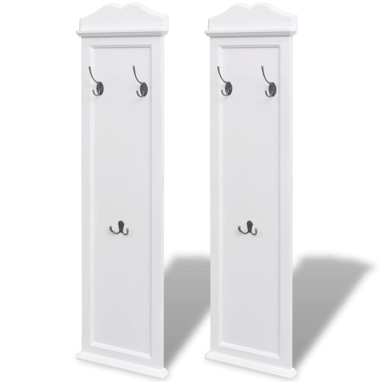 VIDAXL -Beschichtungsregale weiß 2 PCs