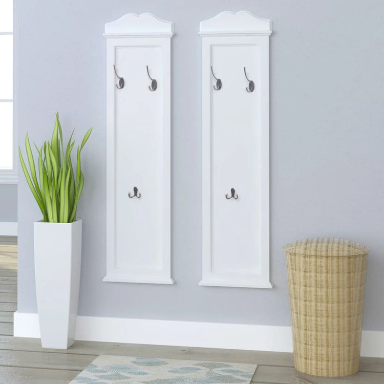 VIDAXL -Beschichtungsregale weiß 2 PCs