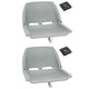 Vidaxl 4-teiliger Bootssitz Set faltbar grau