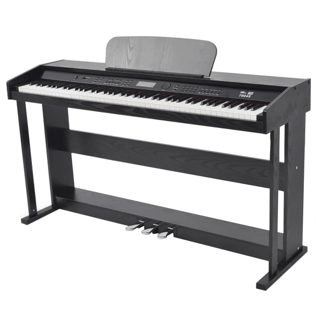 Vidaxl Digital Piano mit Pedalen 88 Schlüssel schwarz