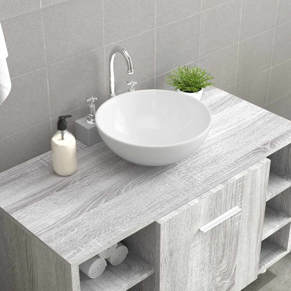 VIDAXL WASHBAIN 28x28x10 cm Keramik Weiß