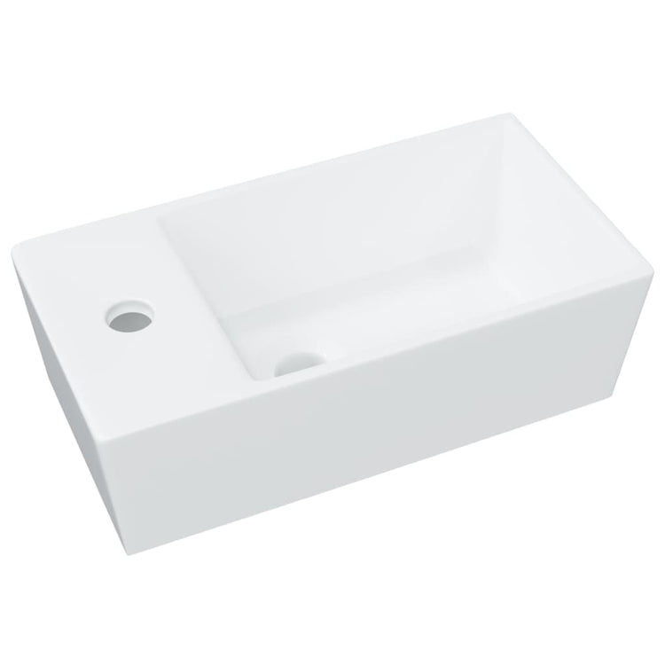 VIDAXL WASHBAIN 48X25X15 CM Keramik Weiß
