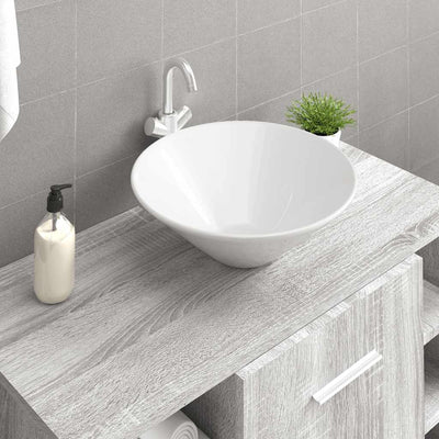 Vidaxl Watens 2 PCs 42x42x14 cm Keramik Weiß