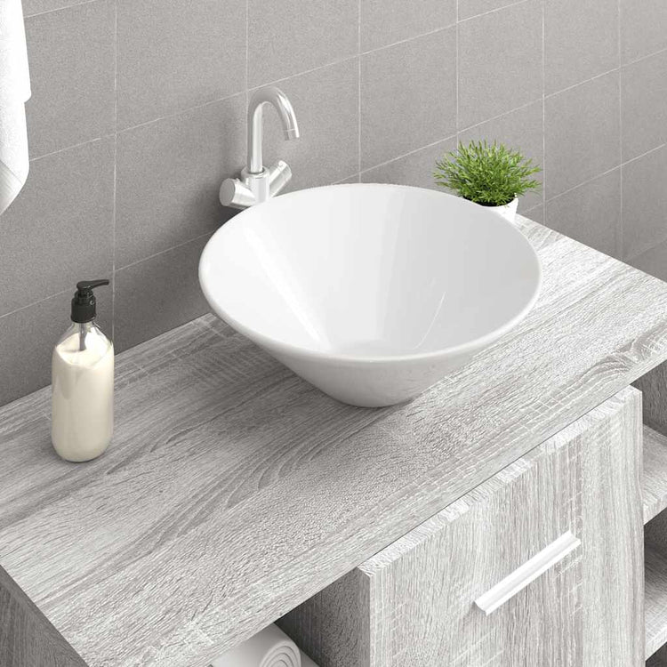 Vidaxl Watens 2 PCs 42x42x14 cm Keramik Weiß