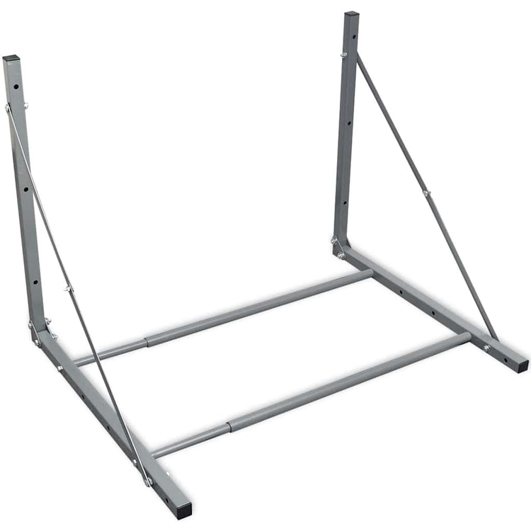 Vidaxl Reifenregal Stahl Silberfarbe