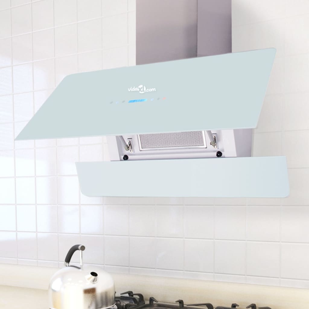 VIDAXL -Extraktorhaube mit Touchscreen 900 mm weiß
