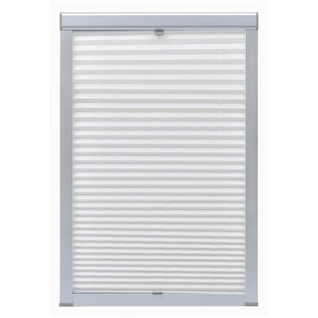 Vidaxl Roller Blind Falten weiß C04