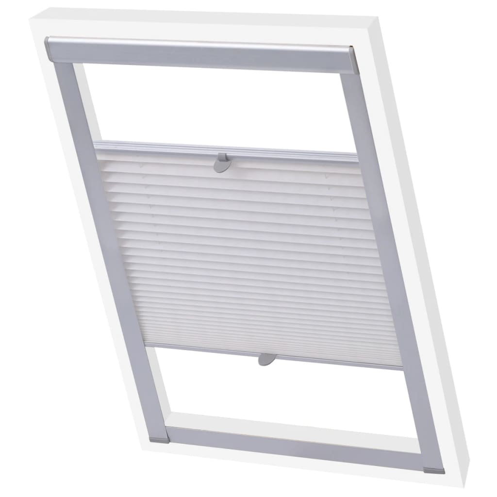 Vidaxl Roller Blind Falten weiß M06 306