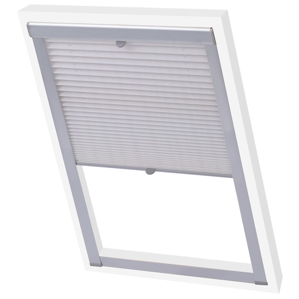 Vidaxl Roller Blind Falten weiß M06 306