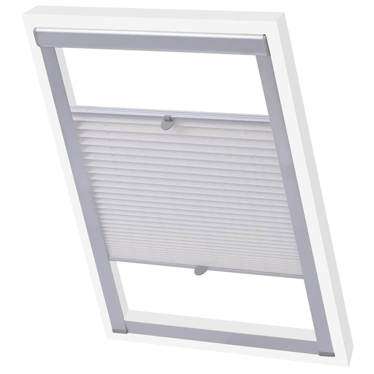 Vidaxl Roller Blind Falten weiß M08 308