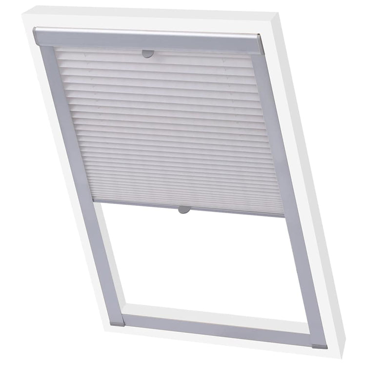 Vidaxl Roller Blind Falten weiß M08 308