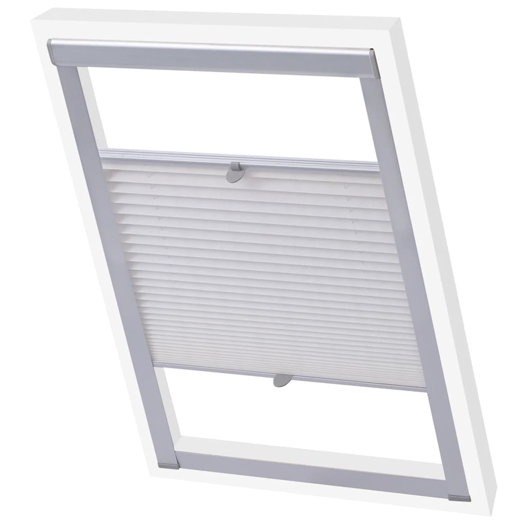 Vidaxl Roller Blind Falten weiße P08 408