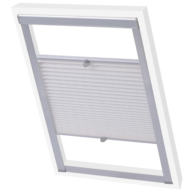 Vidaxl Roller Blind Falten weiß S06 606