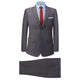 VidaXL Herren zweiteiliger Anzug grau 50 Polyester