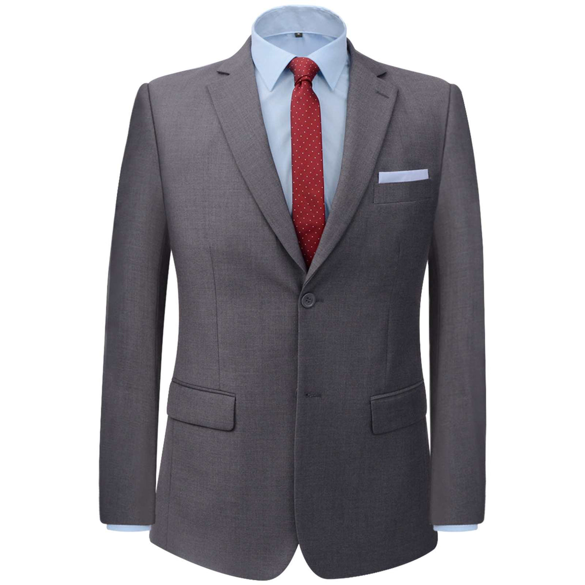 VidaXL Herren zweiteiliger Anzug grau 50 Polyester