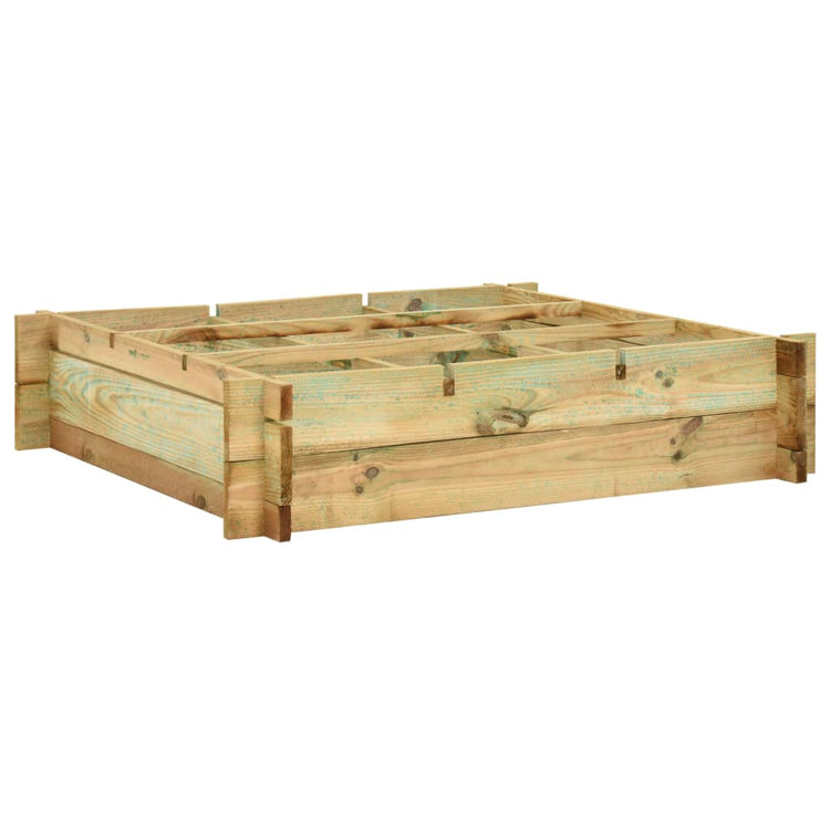 VIDAXL -Pflanzer erhöhte 90x90x20 cm imprägniertes Holz