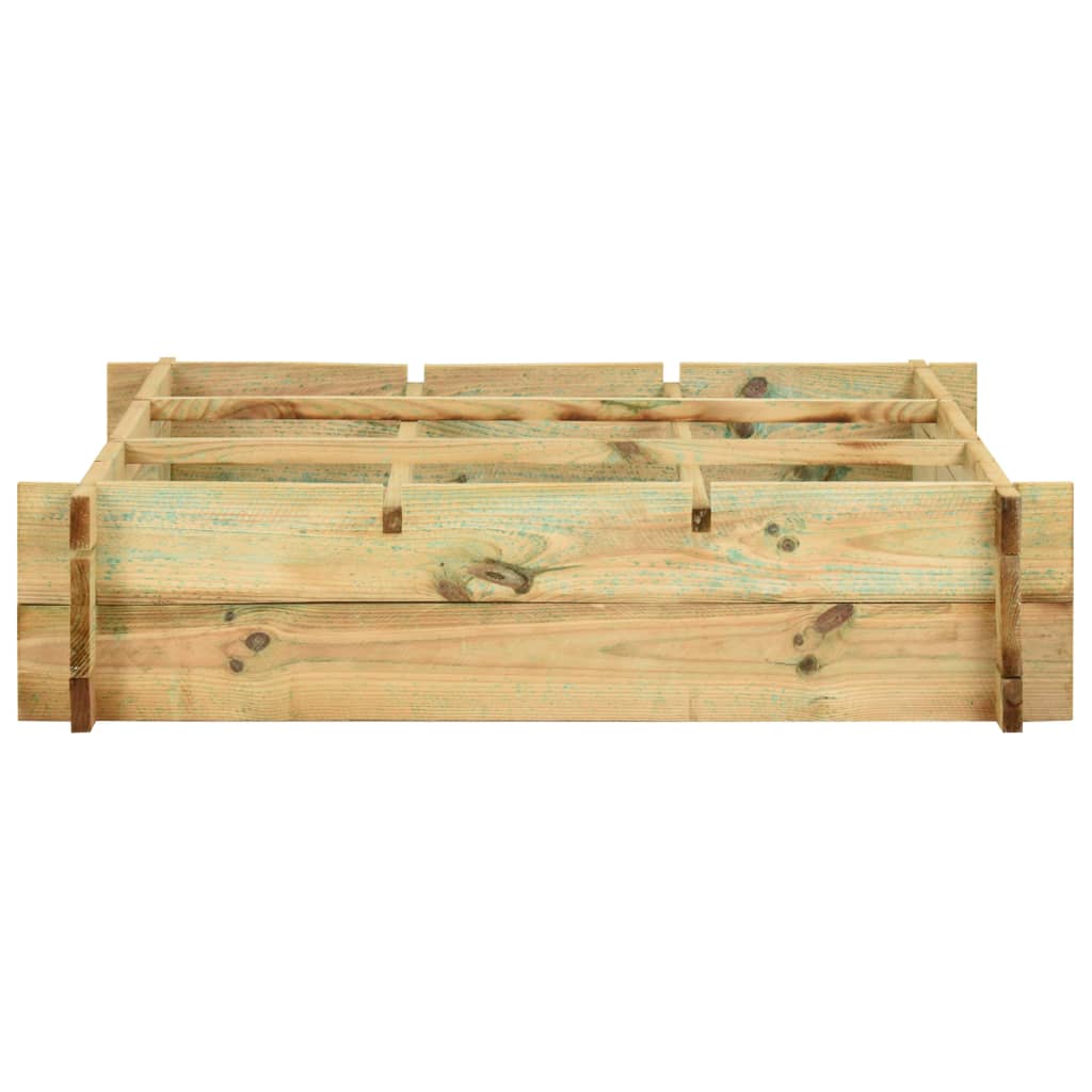VIDAXL -Pflanzer erhöhte 90x90x20 cm imprägniertes Holz