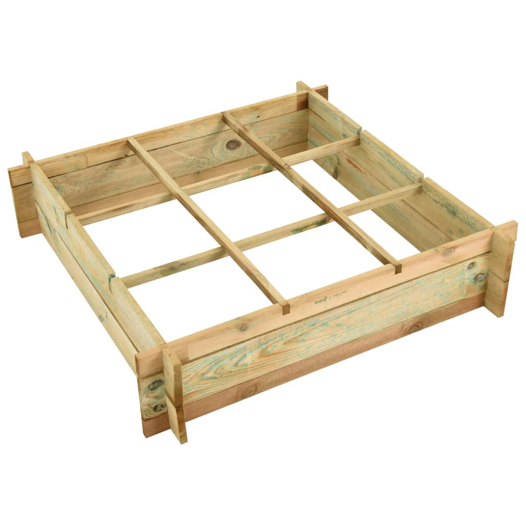 VIDAXL -Pflanzer erhöhte 90x90x20 cm imprägniertes Holz
