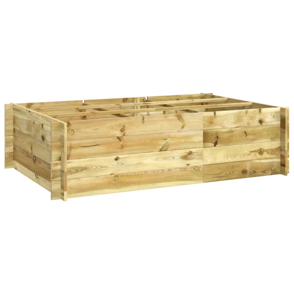 VIDAXL -Pflanzer erhöhte 150 x 100 x 40 cm imprägnierte Holz