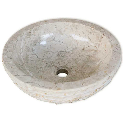 Vidaxl Washbeer 40 cm Marmorcreme