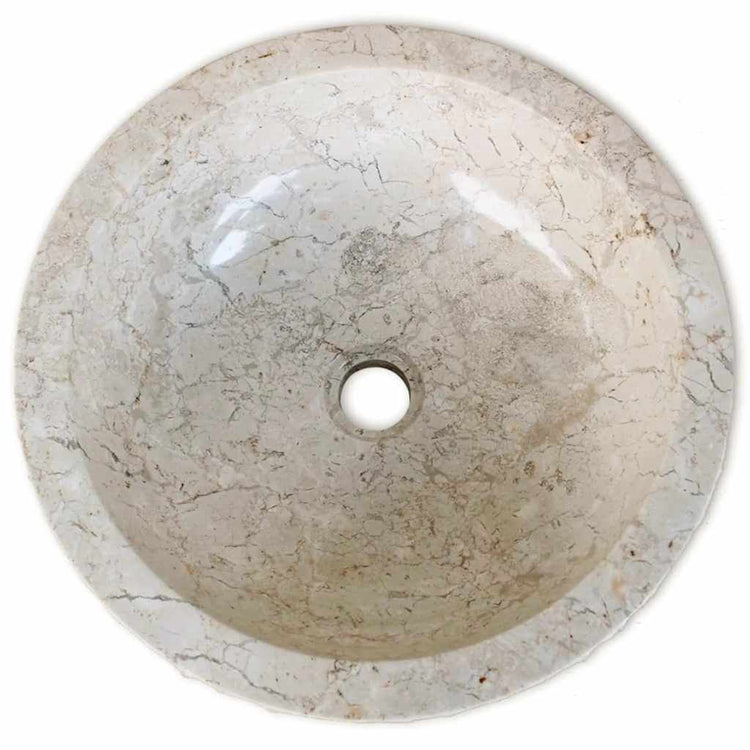 Vidaxl Washbeer 40 cm Marmorcreme