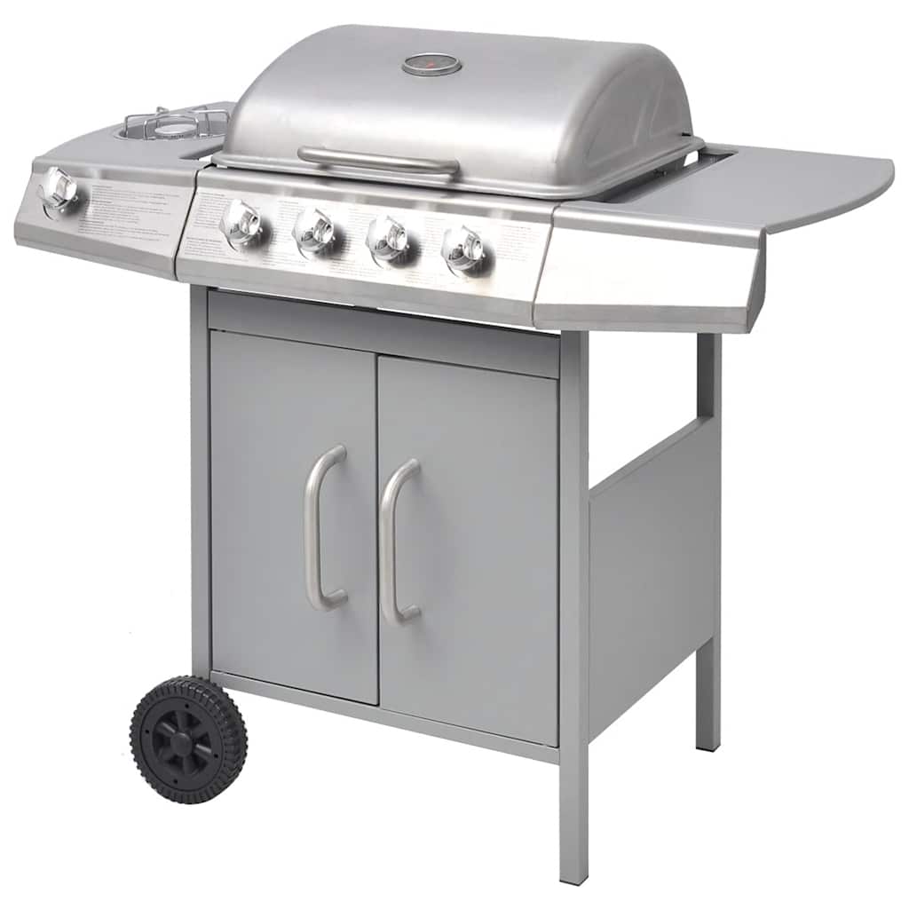Vidaxl Gasbarbecue 4+1 Kochzone Silber