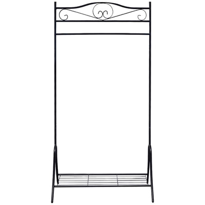Vidaxl Kleidung Rack Stahl schwarz