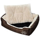 Vidaxl Hundebett braun und beige xxl