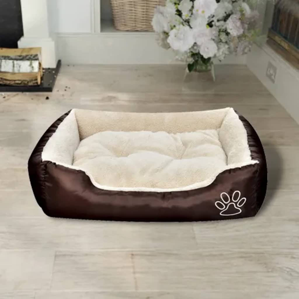 Vidaxl Hundebett braun und beige xxl