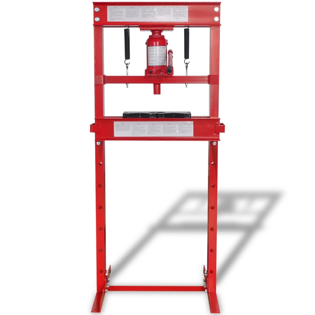 Vidaxl Workplace Press 20 Tonnen Rot