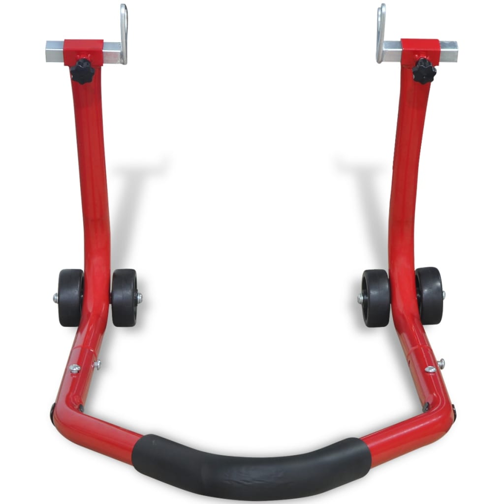 Vidaxl Motorrad Hinterradstandardrot rot