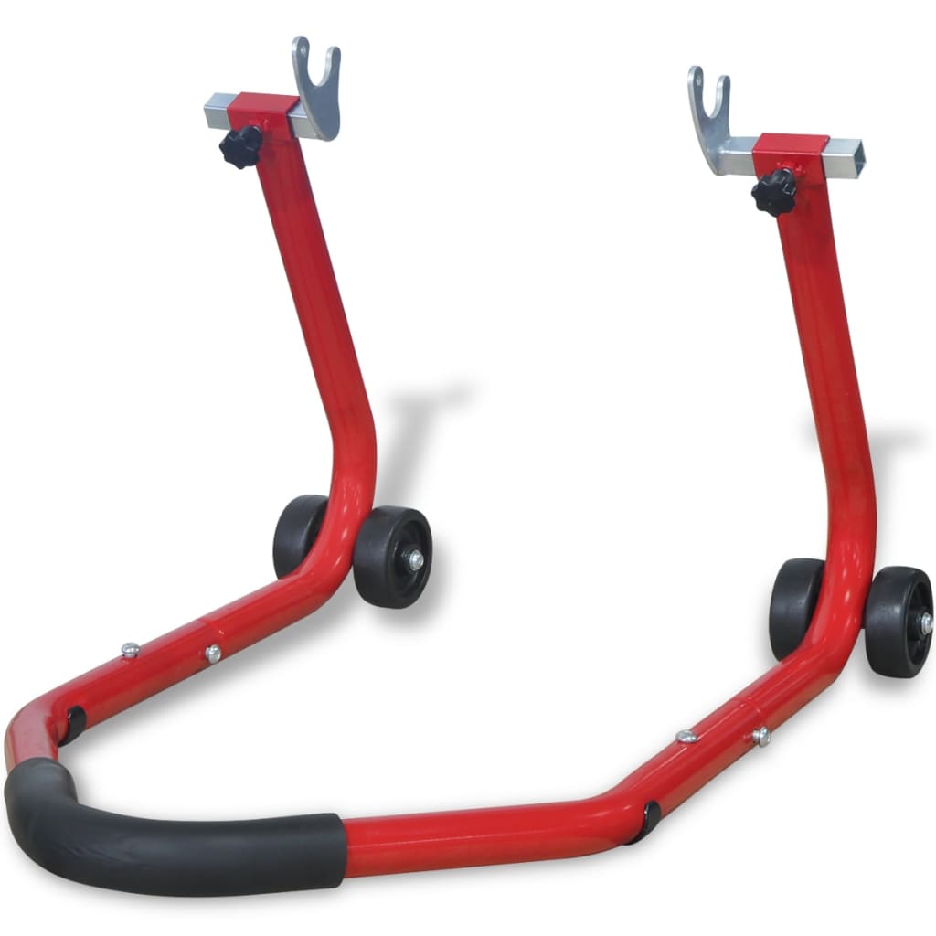 Vidaxl Motorrad Hinterradstandardrot rot
