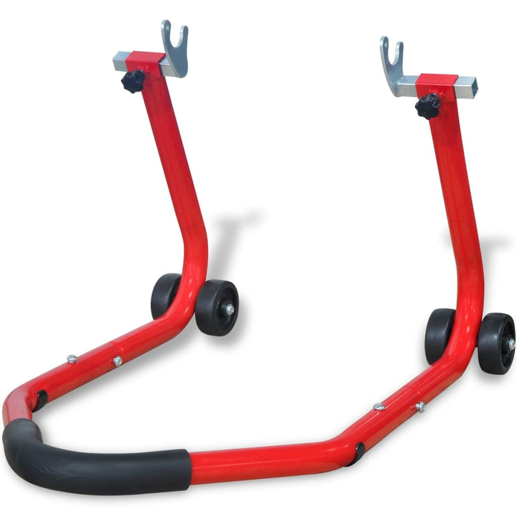 Vidaxl Motorrad Hinterradstandardrot rot