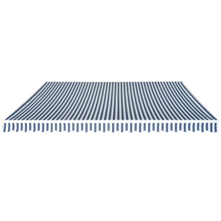 Vidaxl Luifel manuell ausziehbar 500 cm blau und weiß
