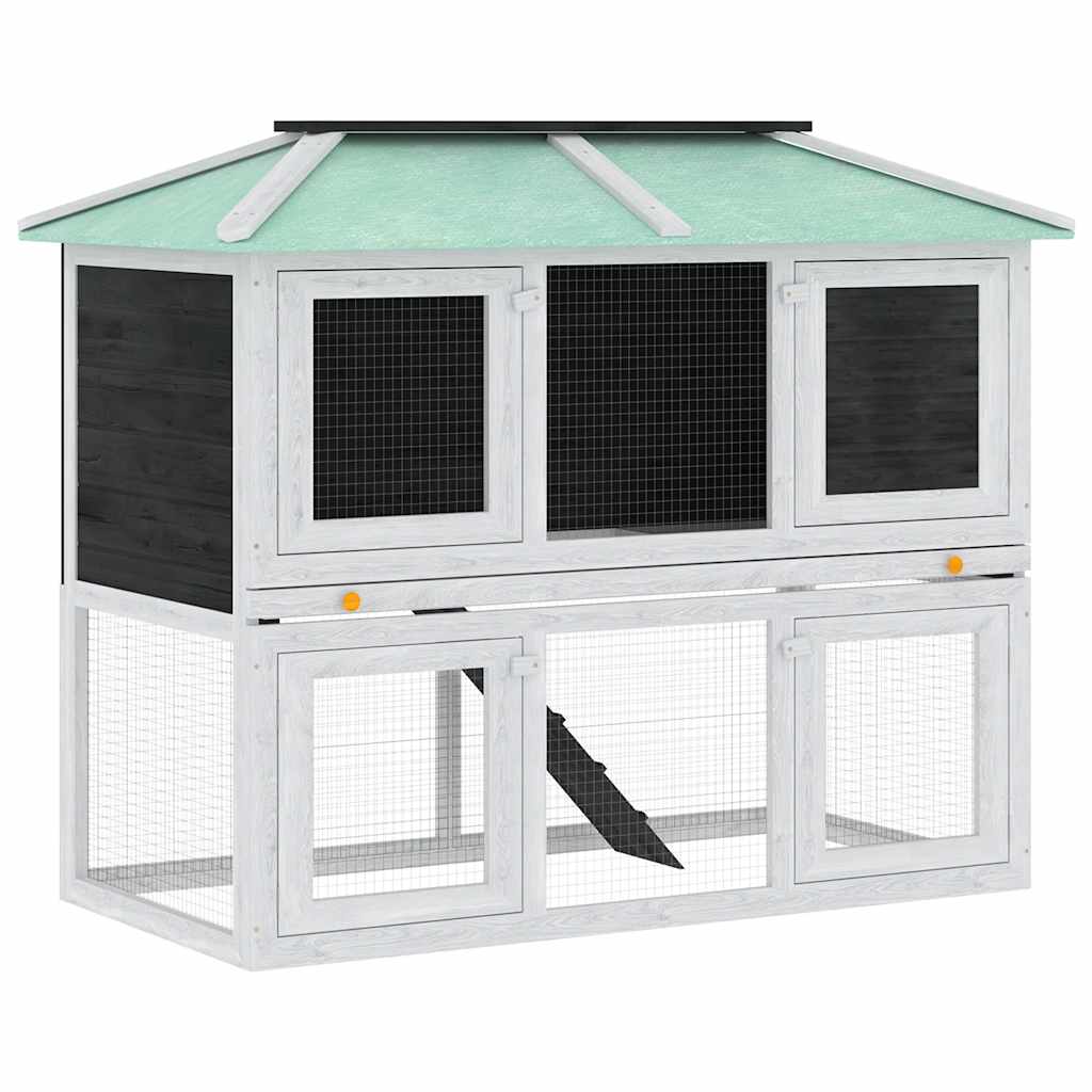 Vidaxl Animal Loft zwei Etagen Holz