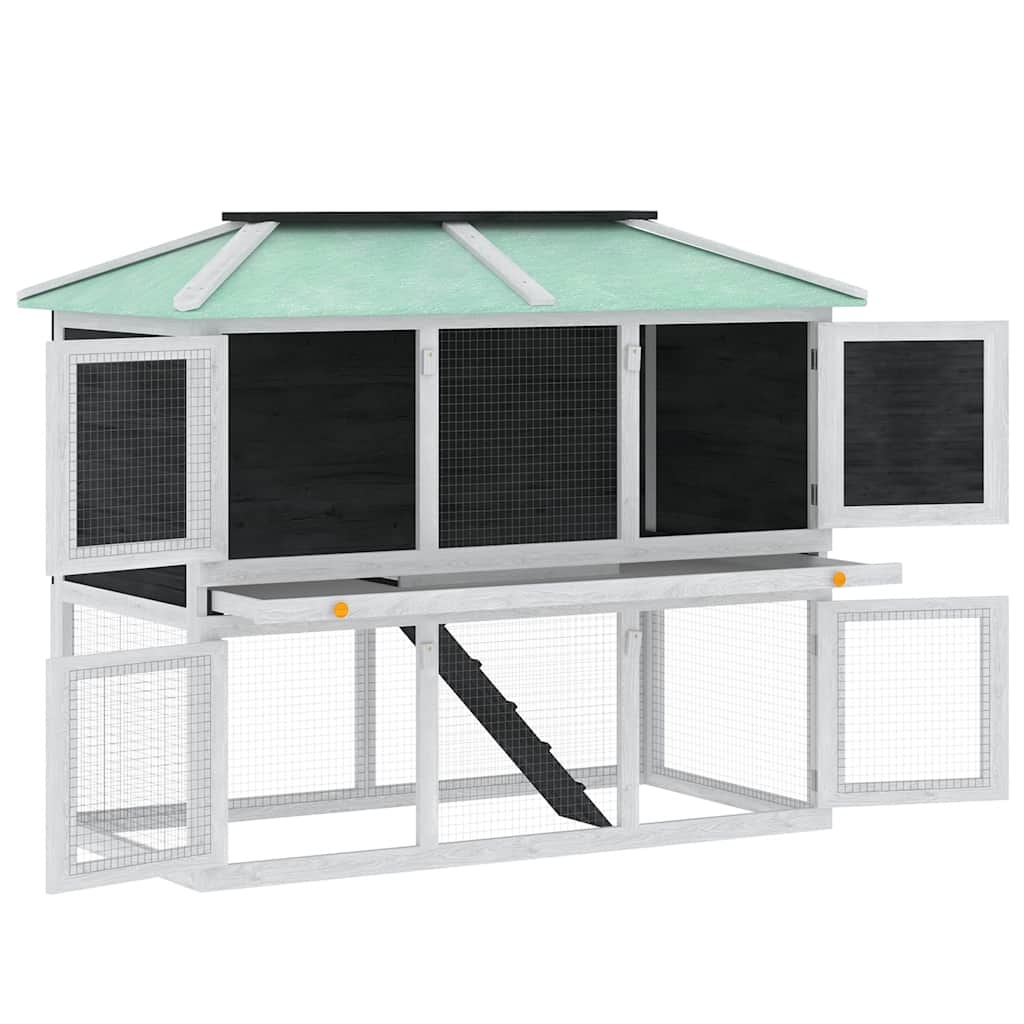 Vidaxl Animal Loft zwei Etagen Holz