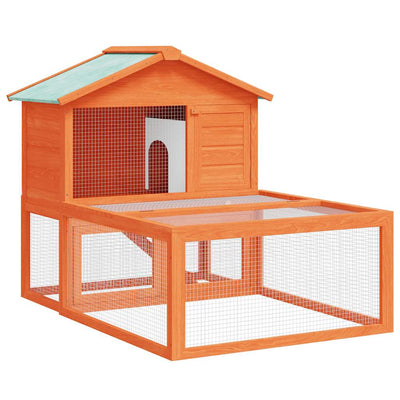 Vidaxl Kaninchen -Loft mit Laufholz