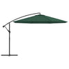 Vidaxl schwimmend Parasol 3,5 m grün