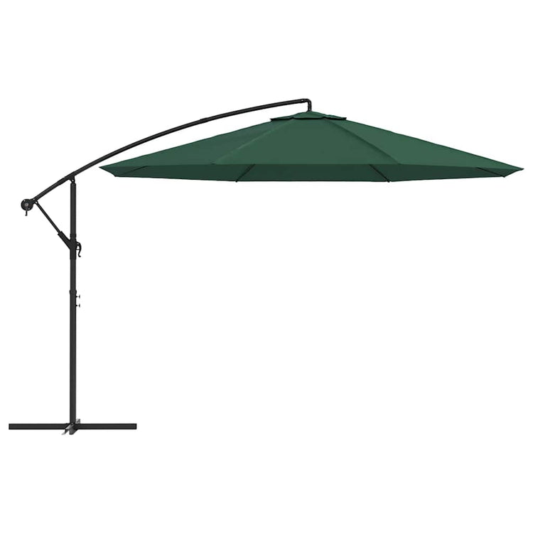 Vidaxl schwimmend Parasol 3,5 m grün