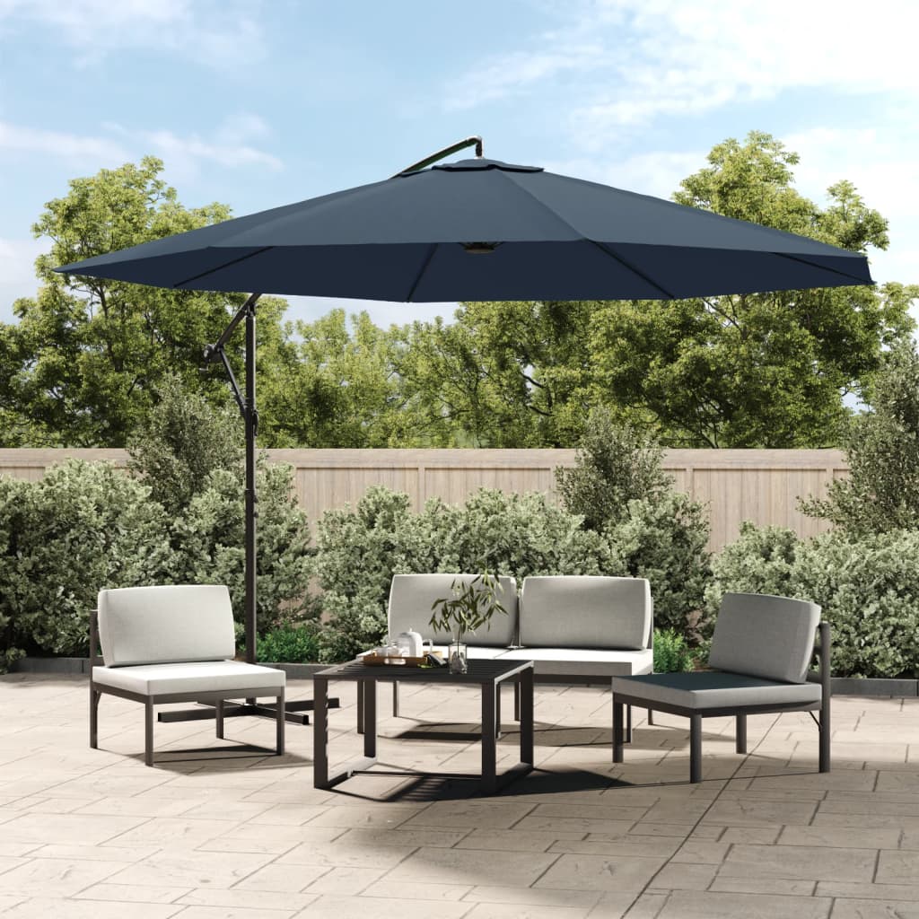 Vidaxl schwimmend Parasol 3,5 m blau