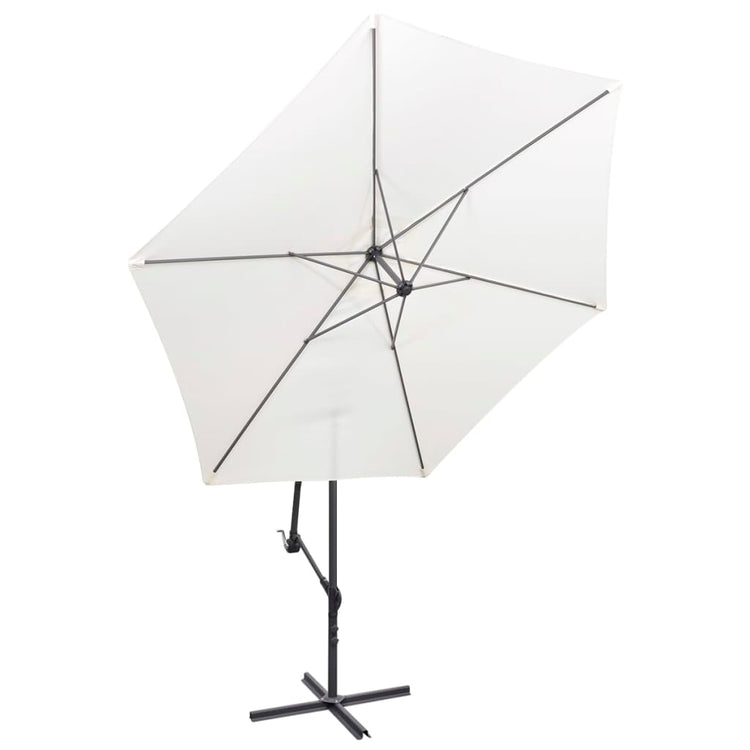 Vidaxl schwimmend Parasol 3 m Sandweiß