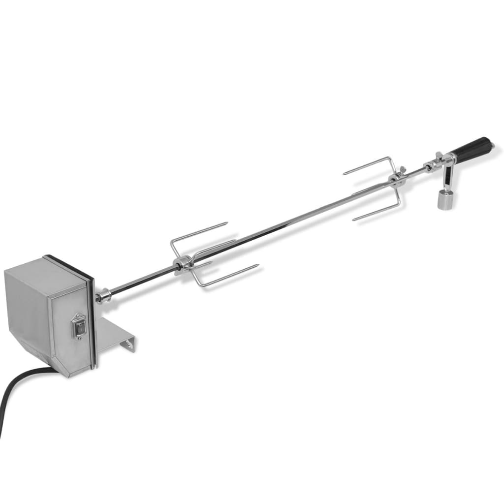 VIDAXL BBQ Drehspucke mit professionellem Motorstahl 900 mm