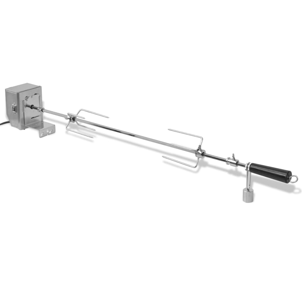 VIDAXL BBQ Drehspucke mit professionellem Motorstahl 900 mm