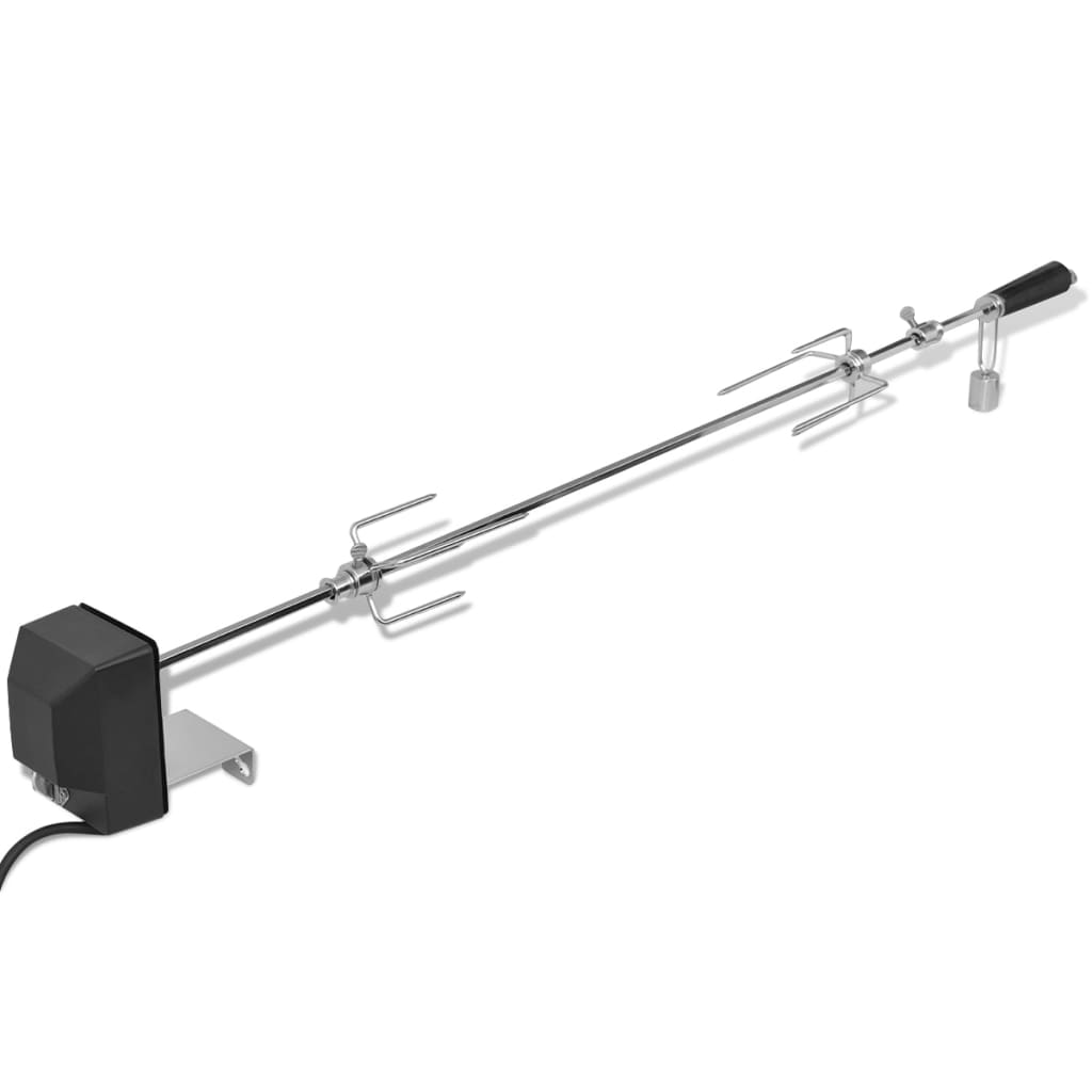 VIDAXL BBQ Drehspucke mit Motorstahl 1000 mm