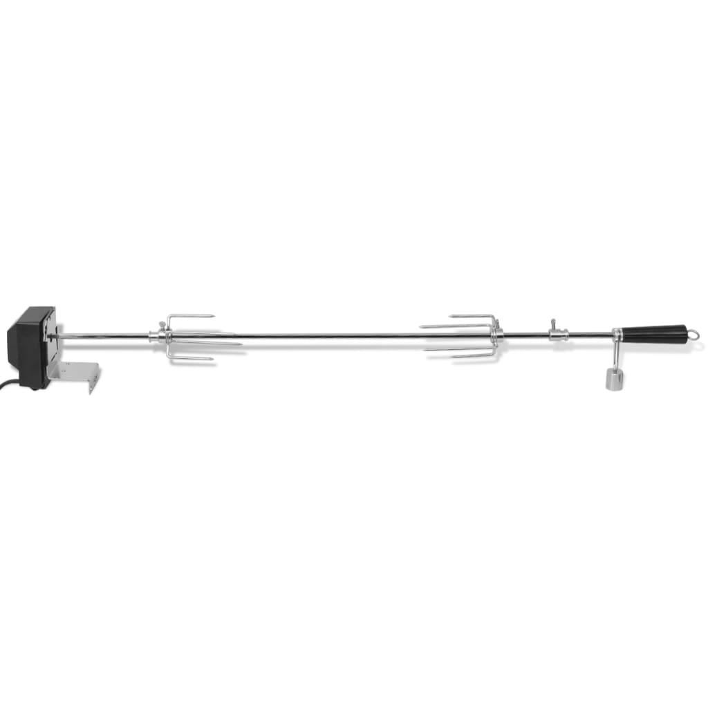 VIDAXL BBQ Drehspucke mit Motorstahl 1000 mm