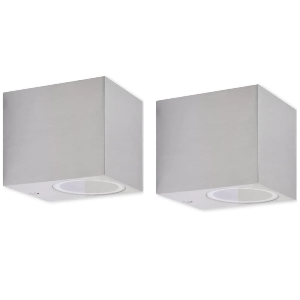 Vidaxl Outdoor Lamp Cube -verprügelt 2st