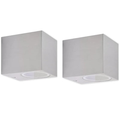 Vidaxl Outdoor Lamp Cube -verprügelt 2st