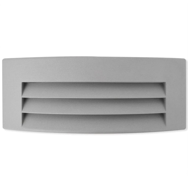 Vidaxl Wandlampe im Freien graue Aluminium