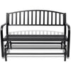 Vidaxl Swing Bank Stahl schwarz